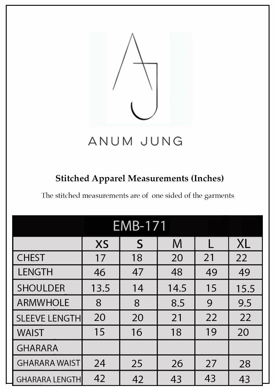 Peach Foil-Printed Peshwas Gharara (3-Piece) - Image 5