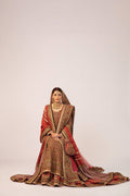 Dull Pink Kundan Zari Jamawar Gharara (3-Piece) - Image 8