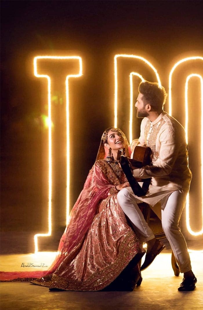 Rose Pink Dabka & Stone Khimkhaab Gharara (3-Piece) - Image 3