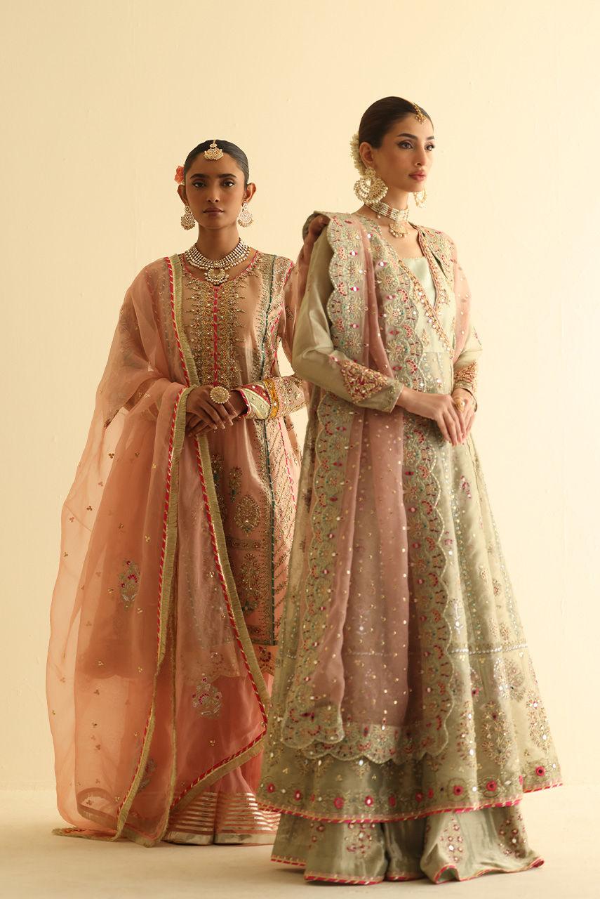 Blush Pink Embroidered Maysuri Gharara Set (3-Piece) - Image 7