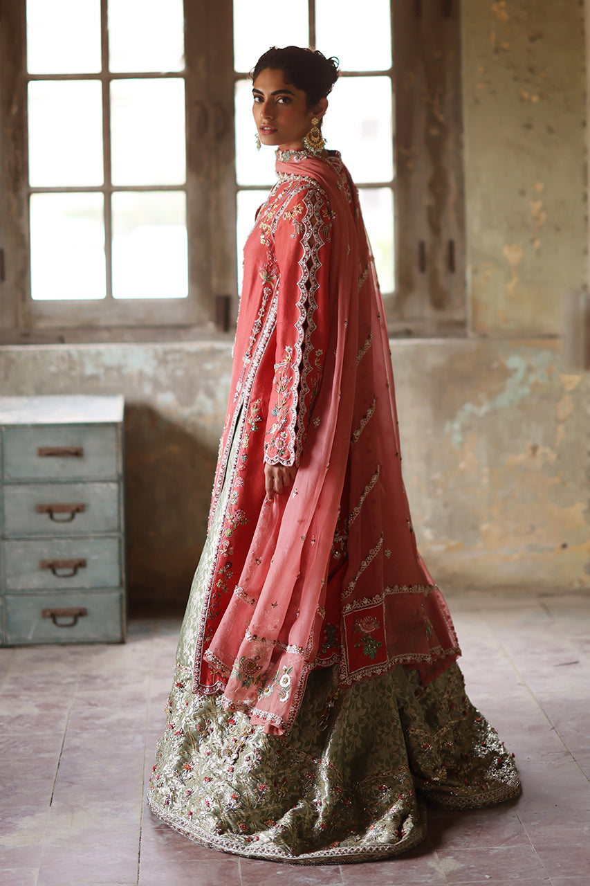 Fuchsia Pink Zardozi Raw Silk Gharara (3-Piece) - Image 6