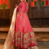 Hot Pink Zardozi Silk Bridal Gharara (3-Piece) - Image 3