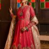 Hot Pink Zardozi Silk Bridal Gharara (3-Piece) - Image 4