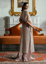 Light Pink Embroidered Net Gown (3-Piece) - Image 7