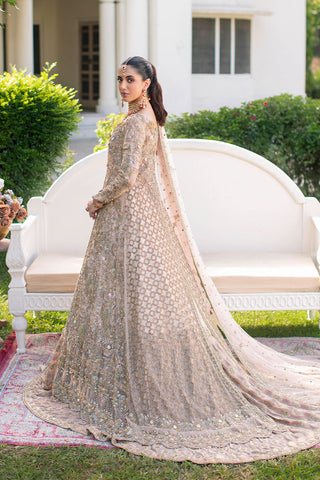 Pakistani Blush Pink Hand-Embellished Net Bridal Gown (3-Piece) - Image 4