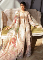 Pakistani Powder Pink Hand-Embellished Organza Gown (3-Piece) - Image 4