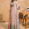Pakistani Blush Pink Marori & Swarovski Organza Gown (2-Piece) - Image 3