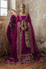 Fuchsia Pink Embroidered Organza Silk Bridal Gown (2-Piece) - Image 2