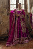 Fuchsia Pink Embroidered Organza Silk Bridal Gown (2-Piece) - Image 3