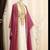 Pakistani Rani Pink Zari Embroidered Georgette Kaftan (2-Piece) - Image 2