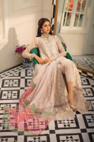 Pakistani Seashell Pink Zardozi Lorex Kalidar (3-Piece) - Image 2