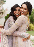 Blush Pink Embellished Silk Kalidaar Dress (3-Piece) - Image 5