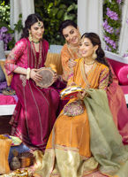 Fuchsia Embroidered Pure Silk Kalidaar (2-Piece) - Image 7