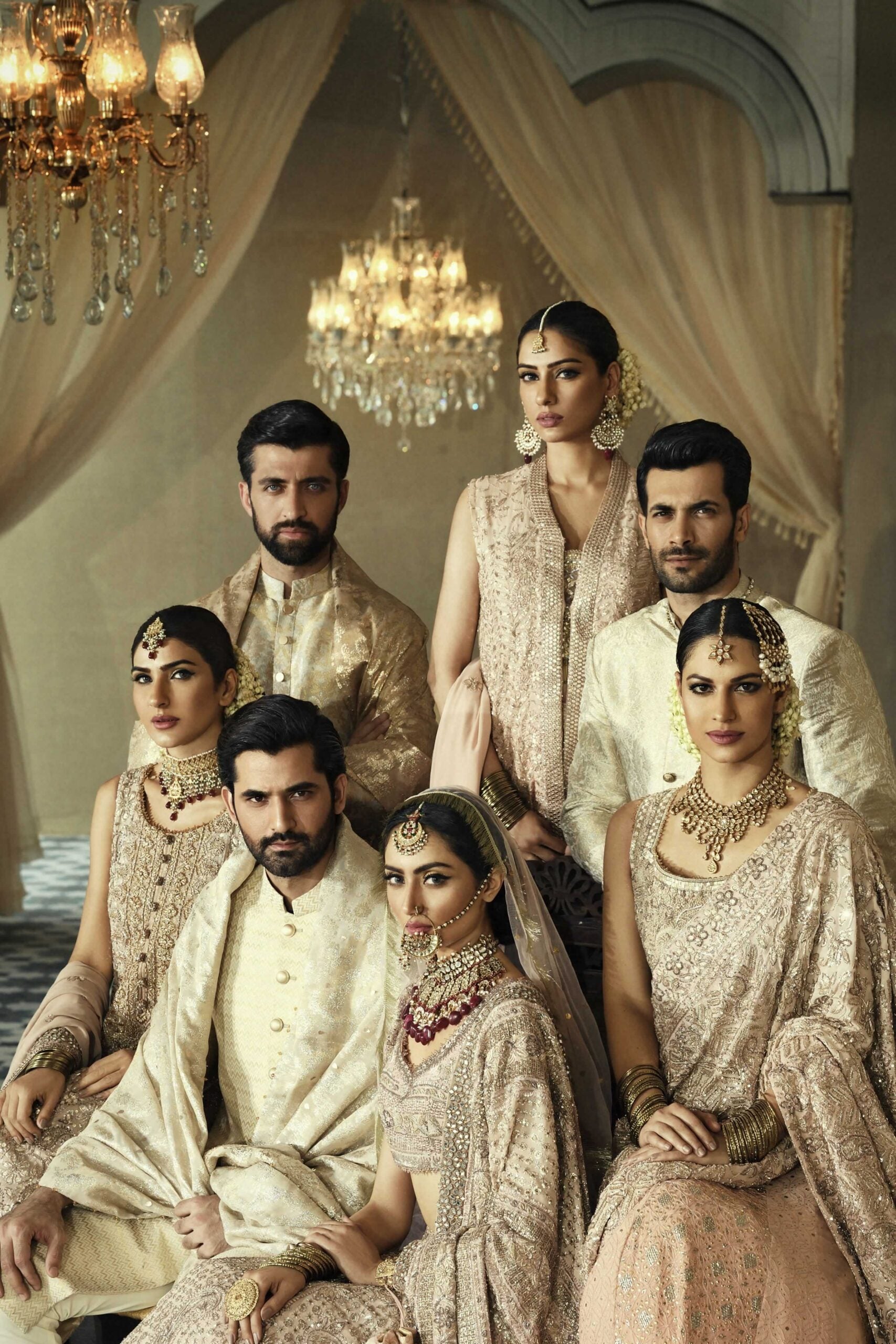 Pakistani Peach Chiffon Chikankari Lehenga Saree (3-Piece) - Image 4