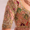 Pakistani Blush Chikankari Bridal Lehenga with Dabka & Swarovski (3-Piece) - Image 3