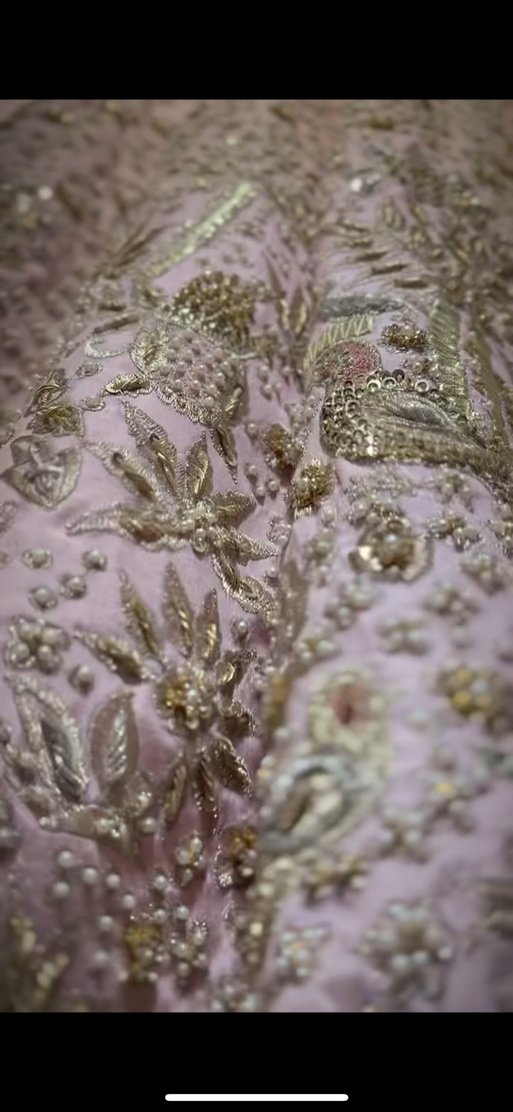 Rose Pink Embellished Cotton Silk Bridal Lehenga (3-Piece) - Image 2