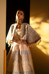 Pastel Embellished Lace & Silk-Blend Lehenga (3-Piece) - Image 5