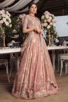 Malmaison Rose Embroidered Metallic Shimmer Lehenga Choli (3-Piece) - Image 2