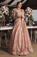 Malmaison Rose Embroidered Metallic Shimmer Lehenga Choli (3-Piece) - Image 4