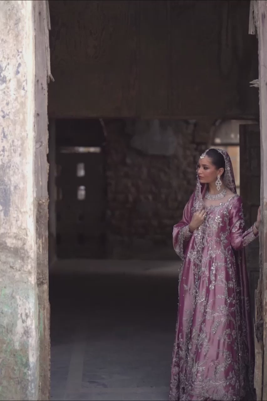 Pink Zardozi Metallic Silk Bridal Lehenga (3-Piece) - Image 10