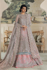 Pakistani Rose Pink Zardozi Net Silk Bridal Lehenga (3-Piece) - Image 1