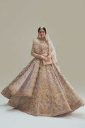 Blush Pink Zardozi Net Lehenga Choli (3-Piece) - Image 8