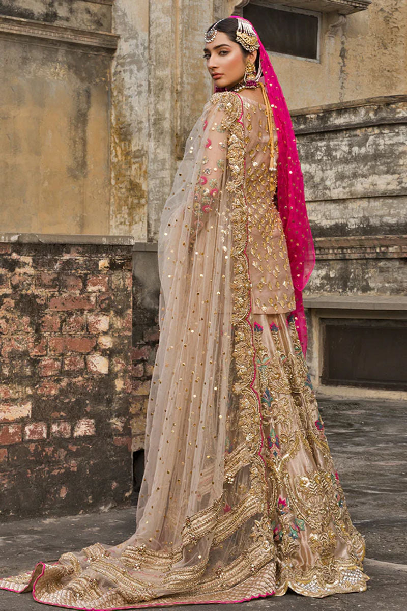 Blush Zari Embroidered Organza Lehenga (3-Piece) - Image 3