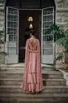 Pakistani Blush Pink Embellished Raw Silk Lehenga (3-Piece) - Image 5
