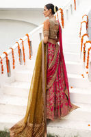 Shocking Pink Zardozi Raw Silk Lehenga (3-Piece) - Image 12