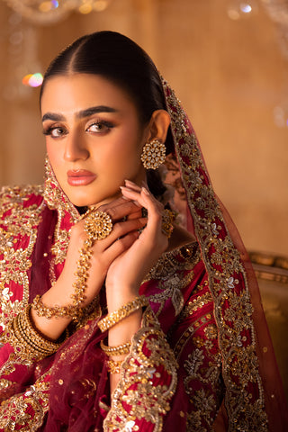 Shocking Pink Zardozi Raw Silk Lehenga Choli (3-Piece) - Image 8