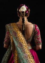Deep Pink Hand-Embellished Satin Silk Lehenga Choli (3-Piece) - Image 7