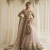 Blush Pink Zardozi Silk-Blend Bridal Lehenga (3-Piece) - Image 2