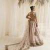 Blush Pink Zardozi Silk-Blend Bridal Lehenga (3-Piece) - Image 6