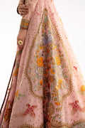 Blush Pink Embroidered Net Anarkali Jacket with Silk Lehenga (3-Piece) - Image 7
