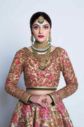 Pakistani Goshi Embroidered Tissue Lehnga Choli (3-Piece) - Image 11