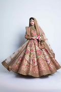 Pakistani Goshi Embroidered Tissue Lehnga Choli (3-Piece) - Image 14