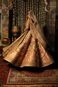 Pakistani Goshi Embroidered Tissue Lehnga Choli (3-Piece) - Image 8