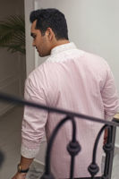 Carnation Pink Embroidered Ox Silk Kurta (2-Piece) - Image 4