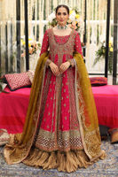 Pink Hand-Worked Chiffon Pishwas Dress (3-Piece) - Image 2