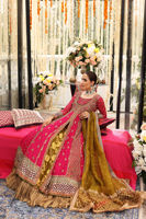 Pink Hand-Worked Chiffon Pishwas Dress (3-Piece) - Image 6