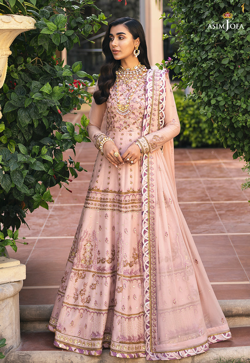 Blush Pink Embroidered Chiffon Pishwas (3-Piece) - Image 6
