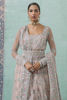 Pakistani Powder Pink Embellished Net Pishwas Dress (2-Piece) - Image 4