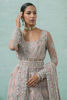 Pakistani Powder Pink Embellished Net Pishwas Dress (2-Piece) - Image 5