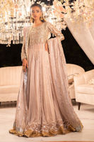 Pink Zardozi Net Pishwas Dress (2-Piece) - Image 3