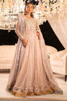 Pink Zardozi Net Pishwas Dress (2-Piece) - Image 4