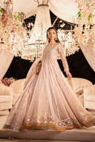 Pink Zardozi Net Pishwas Dress (2-Piece) - Image 5