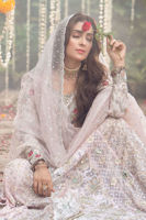 Blush Pink Embellished Organza Pishwas (2-Piece) - Image 4