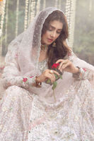 Blush Pink Embellished Organza Pishwas (2-Piece) - Image 5