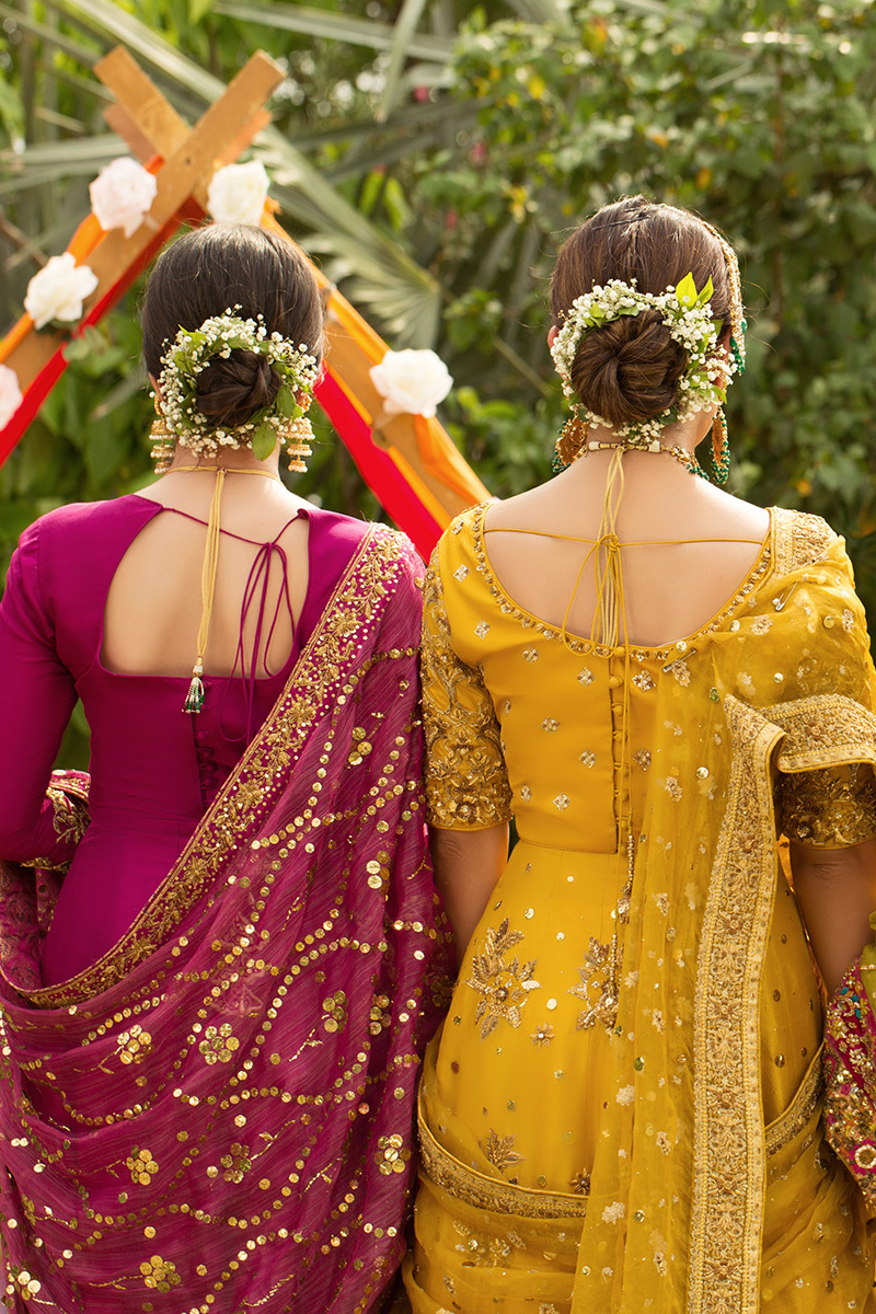 Magenta Kamdani Raw Silk Pishwas (2-Piece) - Image 3