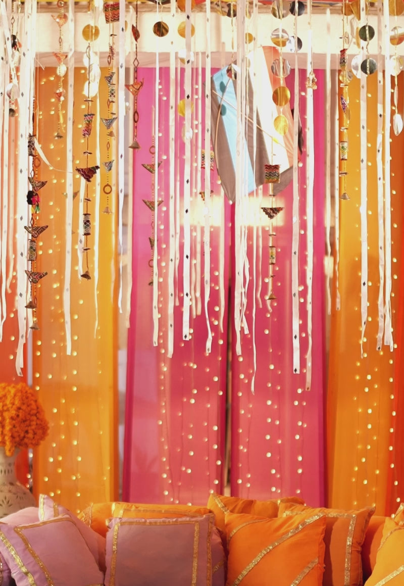 Dull Salmon Embroidered Chiffon 3-Piece Suit - Image 2